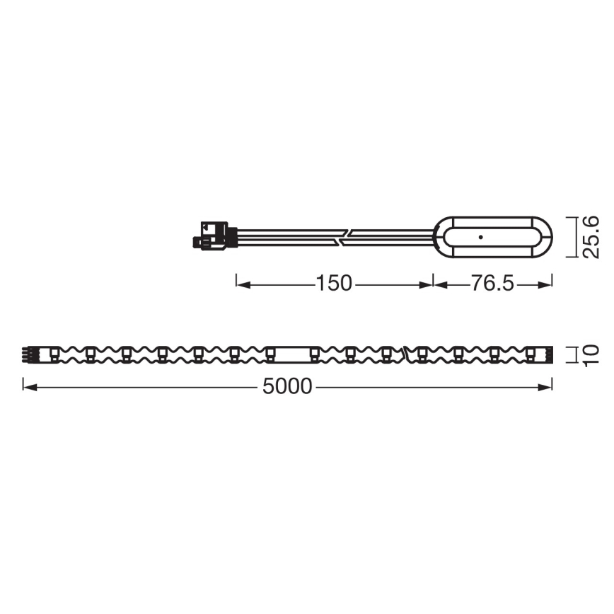 Ledvance - Ρυθμιζόμενη ταινία LED RGB FLEX 5m LED/10W/230V + τηλεχειριστήριο