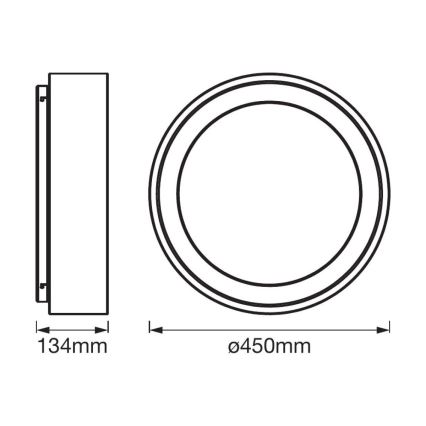 Ledvance - Ρυθμιζόμενο φωτιστικό SMART+ CYLINDER LED/26W/230V 3000K-6500K Wi-Fi