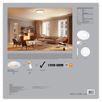 Ledvance - Ρυθμιζόμενο φωτιστικό LED SMART+ SPIRAL LED/40W/230V 3000K-6500K Wi-Fi