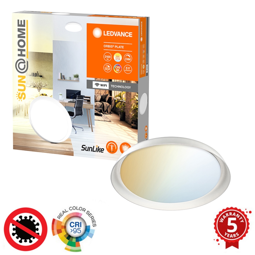 Ledvance - Ρυθμιζόμενο LED οροφής φωτιστικό SUN@HOME ORBIS LED/26W/230V 2200-5000K CRI 95 Wi-Fi