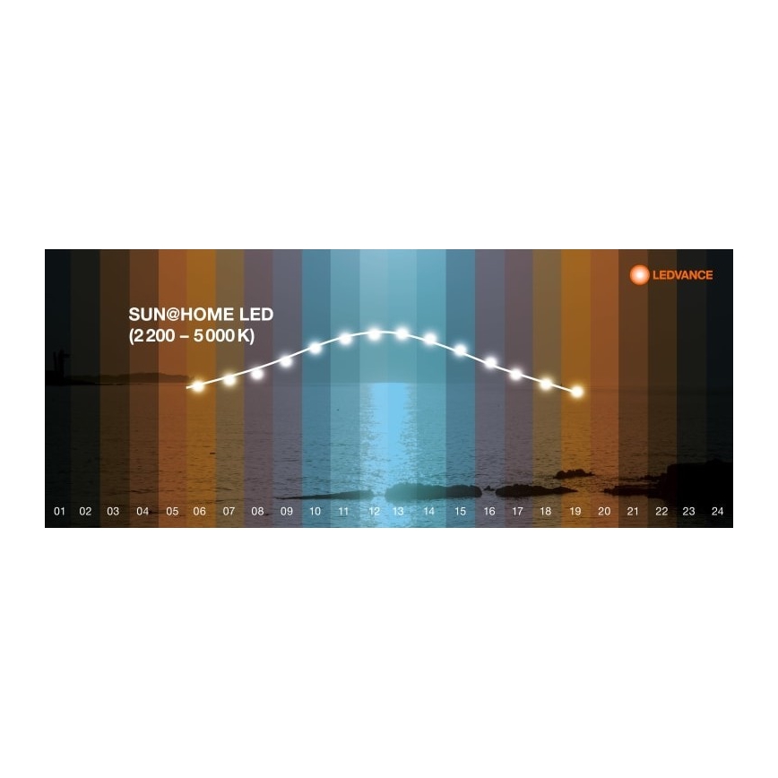 Ledvance - Ρυθμιζόμενο επιδαπέδιο φωτιστικό LED SUN@HOME LED/36W/230V 2200-5000K CRI 95 Wi-Fi