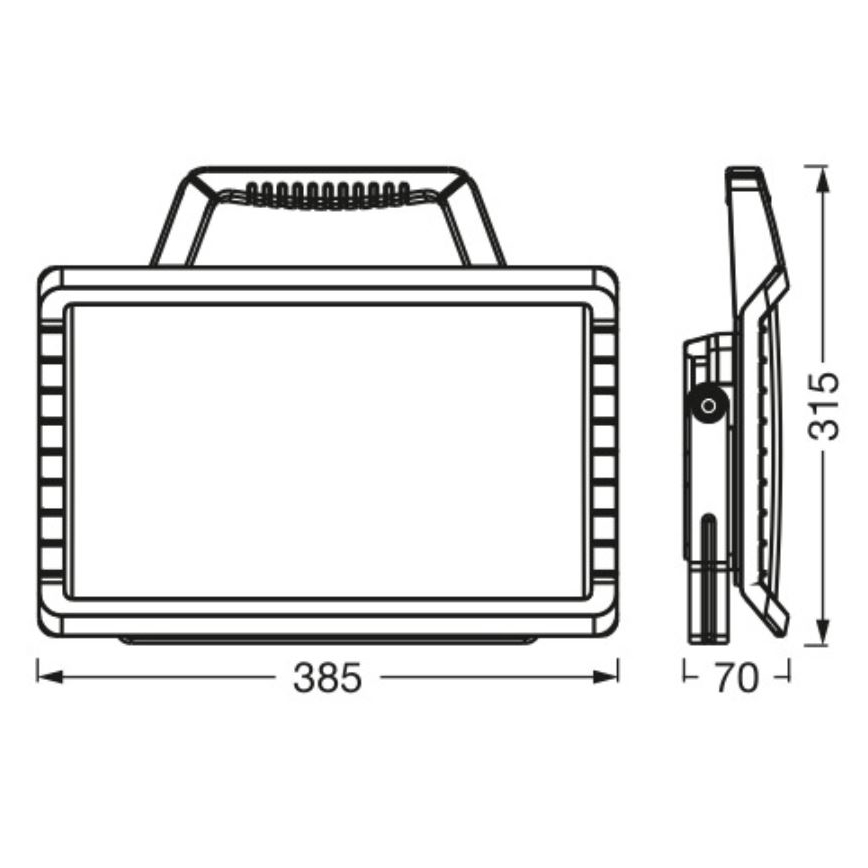Ledvance - LED Ρυθμιζόμενος εξωτερικός επαναφορτιζόμενος προβολέας WORKLIGHT BATTERY LED/26W/5V 2200 mAh IP54