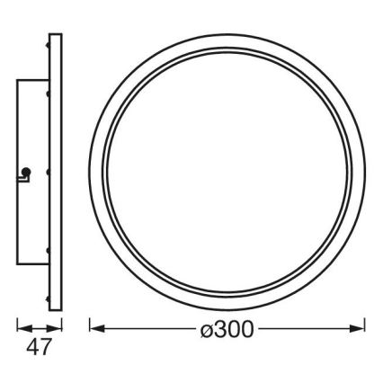 Ledvance - LED Ρυθμιζόμενο φωτιστικό μπάνιου SMART+ DISC LED/18W/230V 3000-6500K Wi-Fi IP44