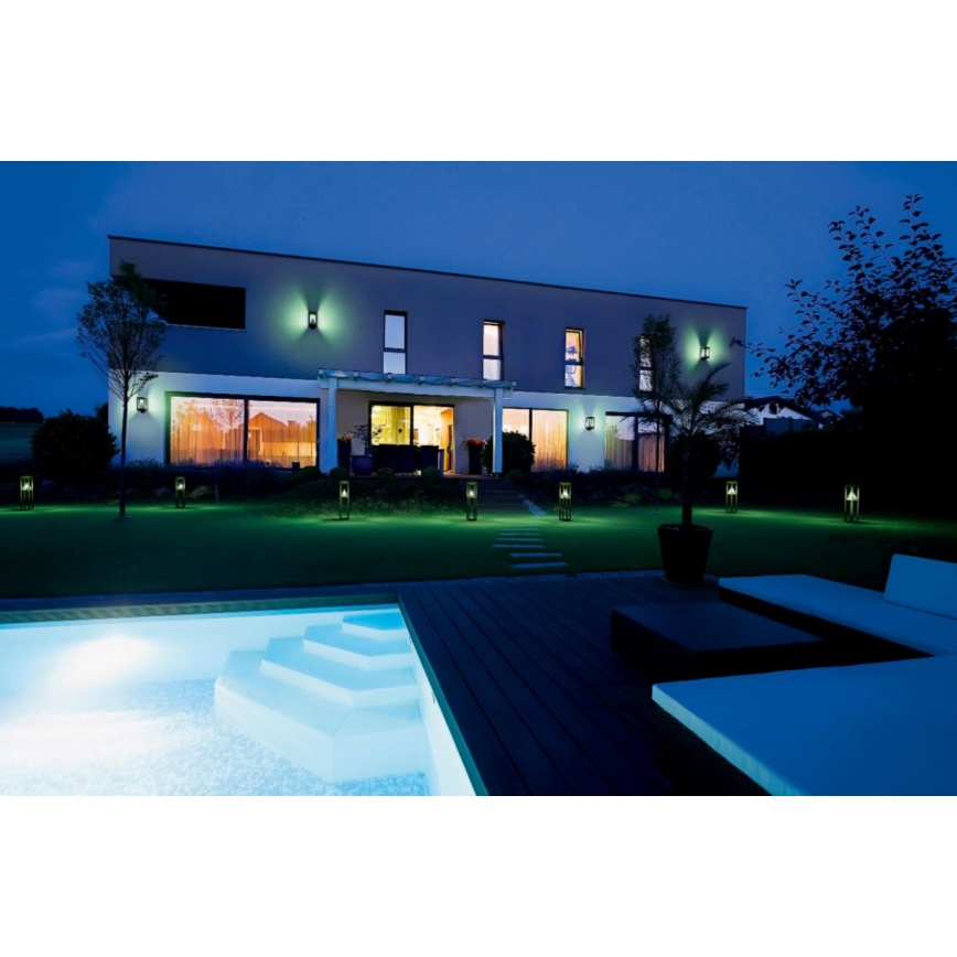 Ledvance - LED RGBW Ρυθμιζόμενο ηλιακό φωτιστικό τοίχου με αισθητήρα κίνησης και λυκόφωτος SMART+ ALPS LED/6W/3,7V 2200 mAh 3000K IP44