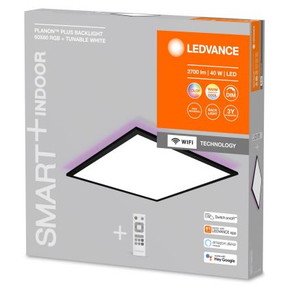 Ledvance - LED RGBW Ρυθμιζόμενο πάνελ SMART+ PLANON LED/40W/230V Wi-Fi με τηλεχειριστήριο