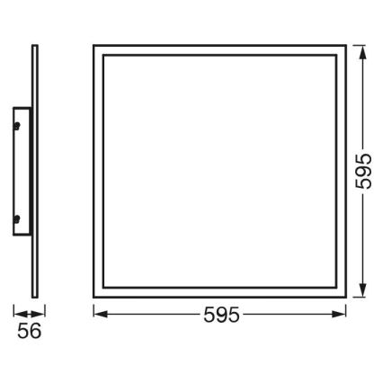 Ledvance - LED RGBW Ρυθμιζόμενο πάνελ SMART+ PLANON LED/40W/230V Wi-Fi με τηλεχειριστήριο