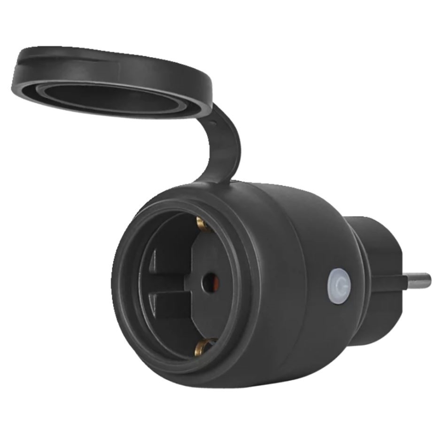 Ledvance - Smart Εξωτερικού χώρου πρίζα SMART+ 3680W/230V/Type F/SCHUKO 16A IP44 μαύρο