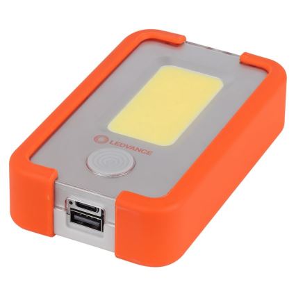 Ledvance - Επαναφορτιζόμενος φακός LED με power bank FLASHLIGHT LED/4W/5V 3000mAh IPX2