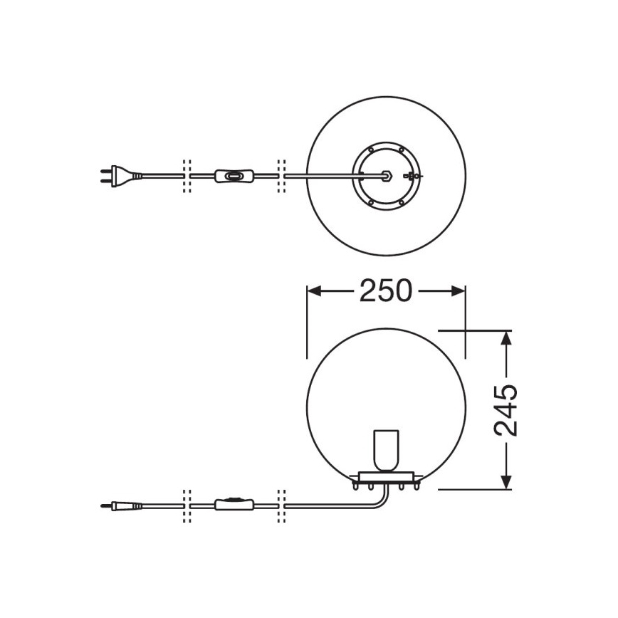Ledvance - Επιτραπέζια λάμπα BUBBLE 1xE27/40W/230V ροζ