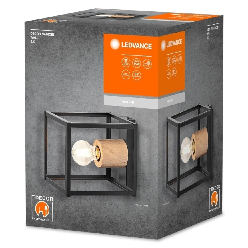 Ledvance - Επιτοίχιο φωτιστικό DECOR NAIROBI 1xE27/15W/230V