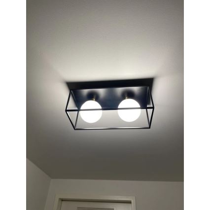 Ledvance - Επιτοίχιο φωτιστικό εξωτερικού χώρου DECOR SQUARE 2xG9/28W/230V IP44