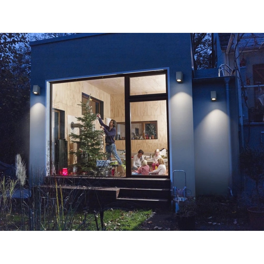 Ledvance - Επιτοίχιο φωτιστικό εξωτερικού χώρου ENDURA CLASSIC 1xGU10/35W/230V IP44 γκρι