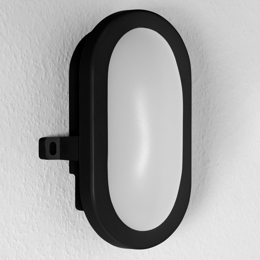 Ledvance - Επιτοίχιο φωτιστικό εξωτερικού χώρου LED BULKHEAD LED/6W/230V IP54 μαύρο