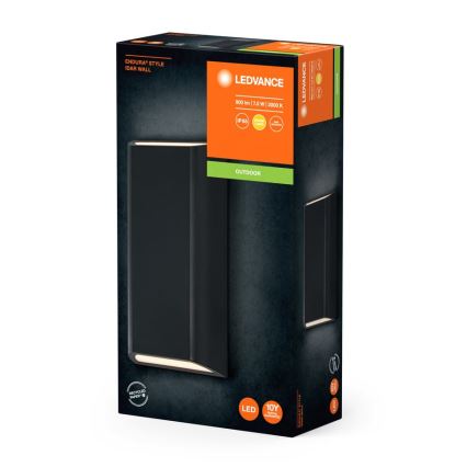 Ledvance - Επιτοίχιο φωτιστικό εξωτερικού χώρου LED ENDURA STYLE IDAR 2xLED/3,75W/230V IP65