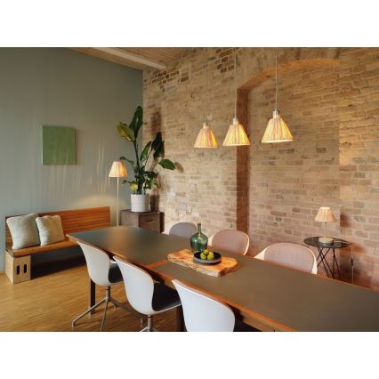 Ledvance - Επιδαπέδια λάμπα DECOR RAFFIA 1xE27/15W/230V ίνες raffia