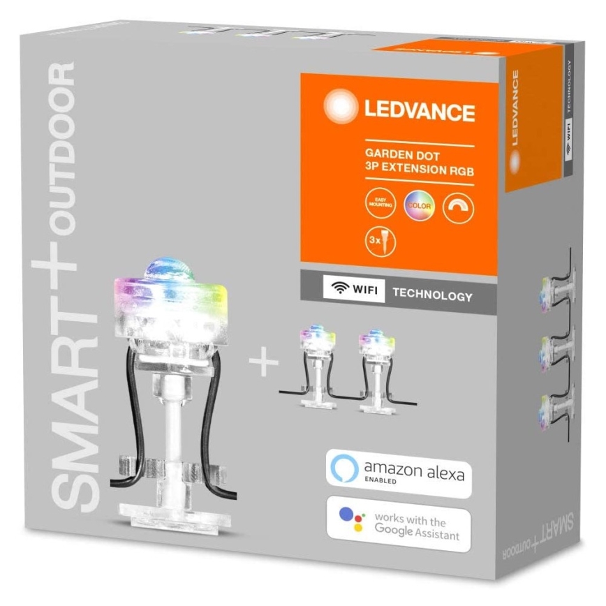 Ledvance - Σετ επέκτασης LED RGB εξωτερικού χώρου SMART+ DOT 3xLED/0,7W/230V IP65 Wi-Fi