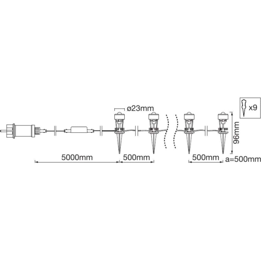 Ledvance - Σετ εξωτερικής επέκτασης LED RGB SMART+ DOT 9xLED/2,5W/230V IP65 Wi-Fi