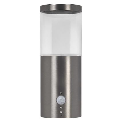 Ledvance - Εξωτερικό επιτοίχιο φωτιστικό με αισθητήρα EBRO 1xE27/20W/230V IP44