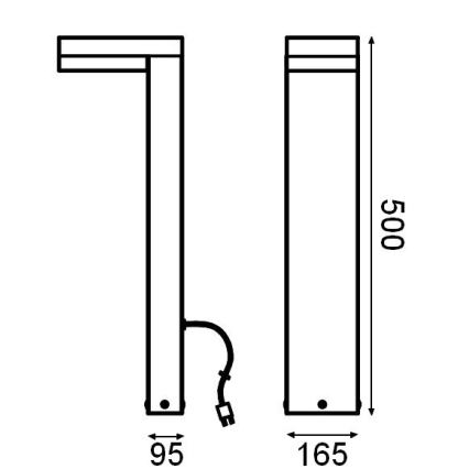 Ledvance - Εξωτερικό φωτιστικό LED ENDURA HYBRID VENUS LED/4W/12V IP44