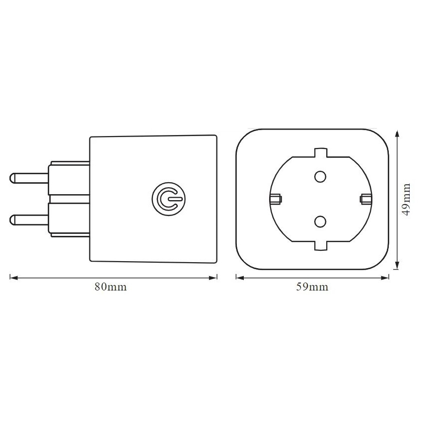 Ledvance - Έξυπνη πρίζα SCHUKO SMART+ EU Wi-Fi