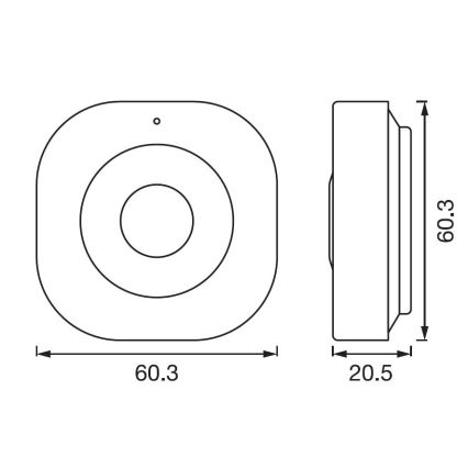 Ledvance - Έξυπνος αισθητήρας κίνησης SMART+ 3,7V 500 mAh Wi-Fi