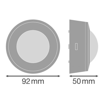 Ledvance - Αισθητήρας κίνησης υπερύθρων 230V  IP44 λευκό