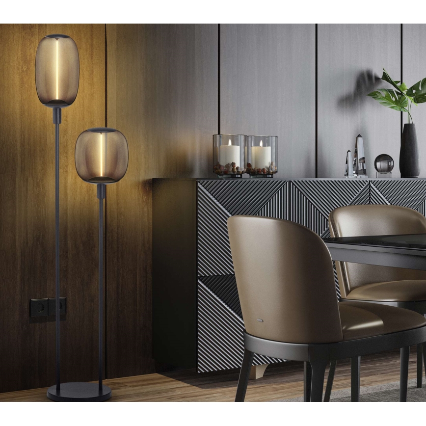 Ledvance - Βάση λάμπας DECOR STICK 2xE27/40W/230V ανθρακί