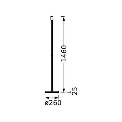 Ledvance - Βάση λάμπας DECOR STICK 1xE27/40W/230V μπεζ