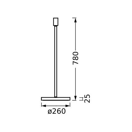 Ledvance - Βάση λάμπας DECOR STICK 1xE27/40W/230V μπεζ