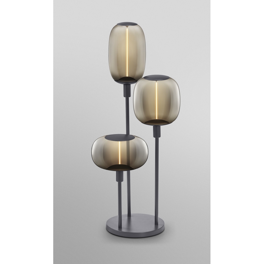 Ledvance - Βάση λάμπας DECOR STICK 3xE27/40W/230V ανθρακί