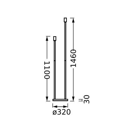 Ledvance - Βάση λάμπας DECOR STICK 3xE27/40W/230V μπεζ