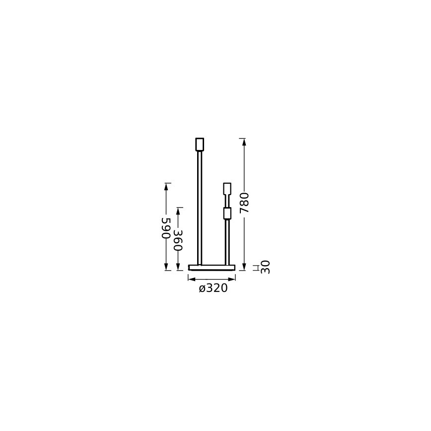 Ledvance - Βάση λάμπας DECOR STICK 3xE27/40W/230V μπεζ