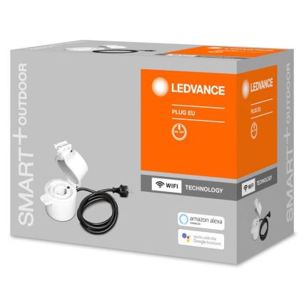 Ledvance - Εξωτερική έξυπνη πρίζα SMART+ PLUG SCHUKO 3680W IP44 Wi-Fi