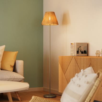 Ledvance - Επιδαπέδια λάμπα DECOR RAFFIA 1xE27/15W/230V ίνες raffia