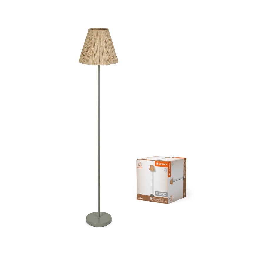 Ledvance - Επιδαπέδια λάμπα DECOR RAFFIA 1xE27/15W/230V ίνες raffia