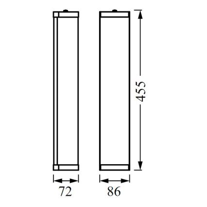 Ledvance - Επιτοίχιο φωτιστικό μπάνιου BATHROOM CLASSIC 3xE14/12W/230V IP44