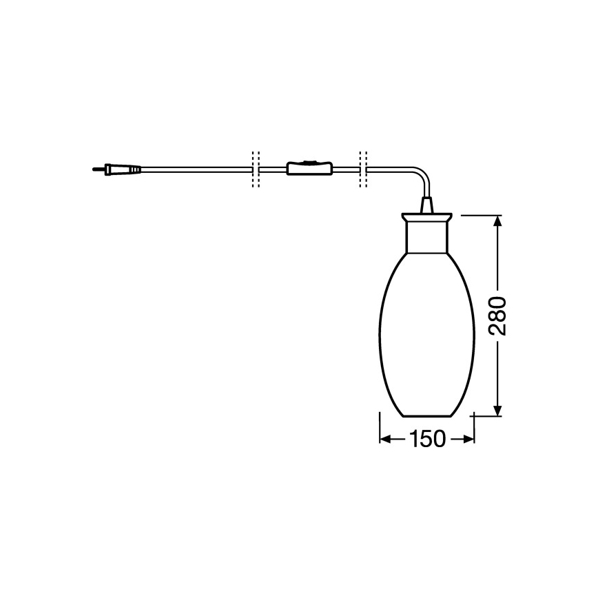 Ledvance - Επιτραπέζια λάμπα GRAPE 1xE27/40W/230V