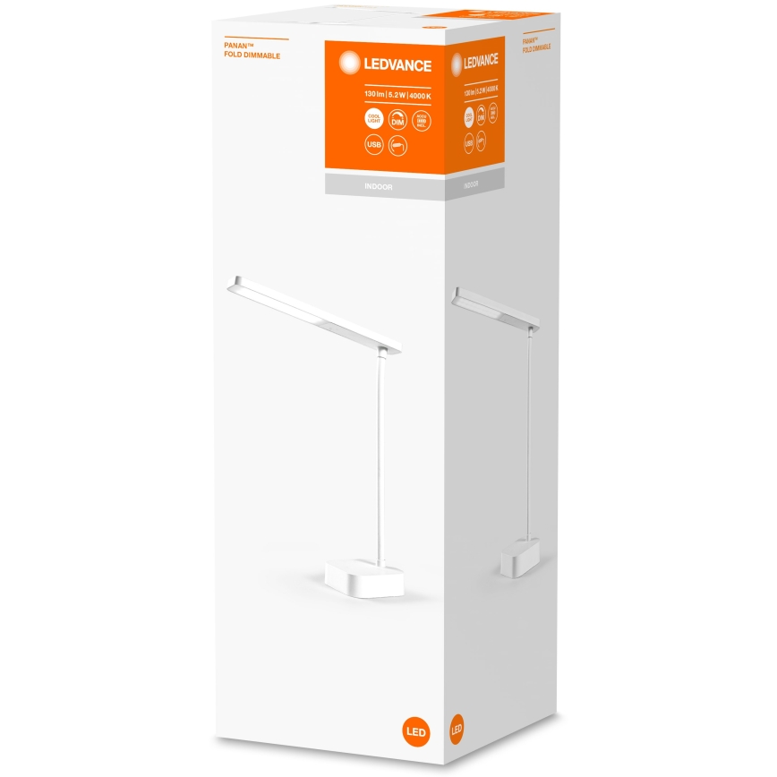 Ledvance - Επιτραπέζια λάμπα αφής dimming LED PANAN LED/5,2W/5V 1200mAh
