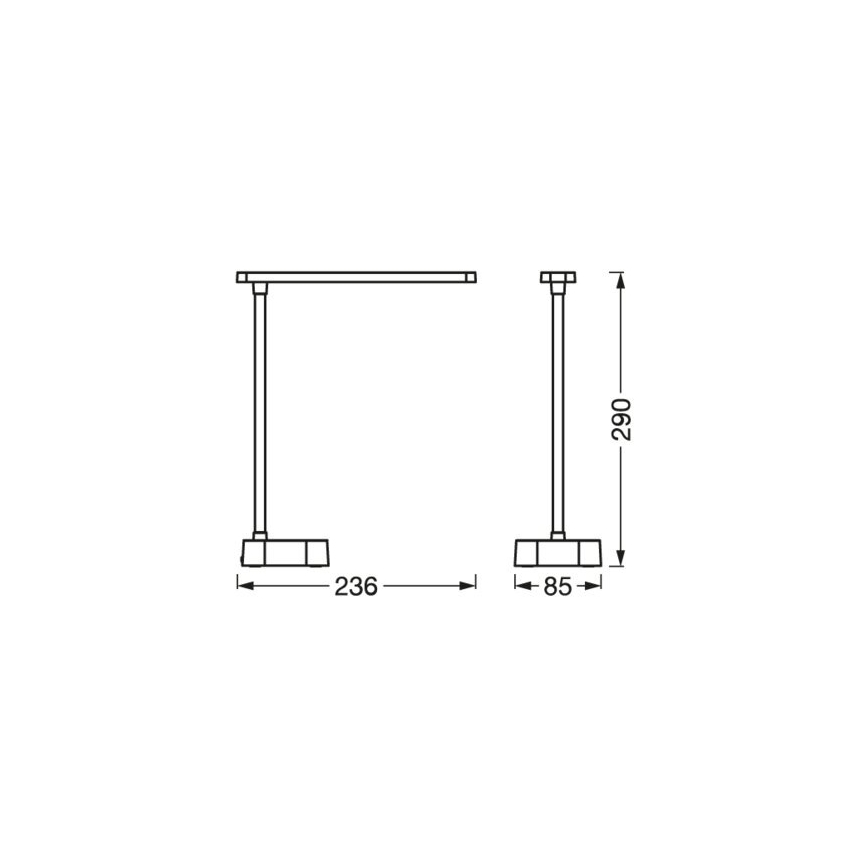 Ledvance - Επιτραπέζια λάμπα αφής dimming LED PANAN LED/5,2W/5V 1200mAh