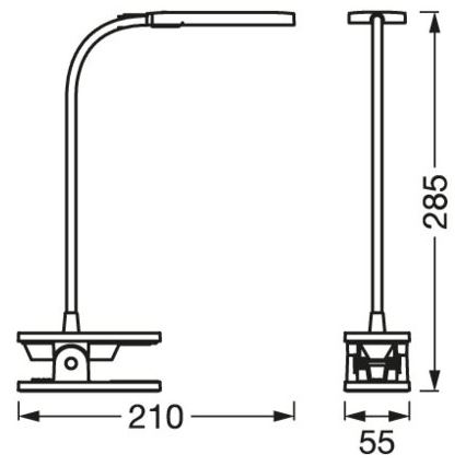 Ledvance - Επιτραπέζια λάμπα αφής dimming LED PANAN LED/5,2W/5V 1200 mAh
