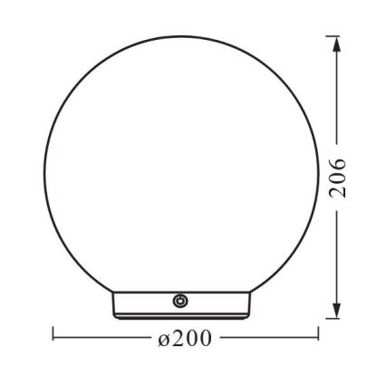 Ledvance - LED RGBW Dimmable επαναφορτιζόμενο επιτραπέζιο φωτιστικό SMART+ MAGIC LED/3,5W/5V 2200-6500K Wi-Fi