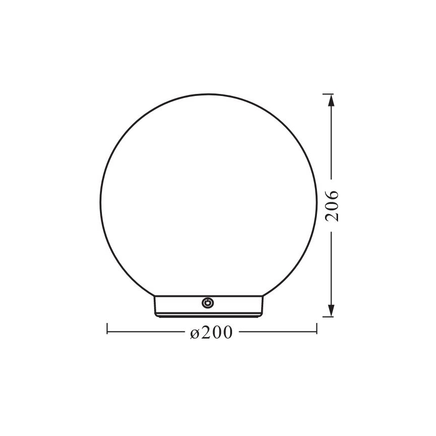 Ledvance - LED RGBW Dimmable επαναφορτιζόμενο επιτραπέζιο φωτιστικό SMART+ MAGIC LED/3,5W/5V 2200-6500K Wi-Fi