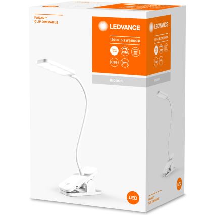 Ledvance - Επιτραπέζιο φωτιστικό αφής LED Dimmable PANAN LED/5,2W/5V 1000 mAh