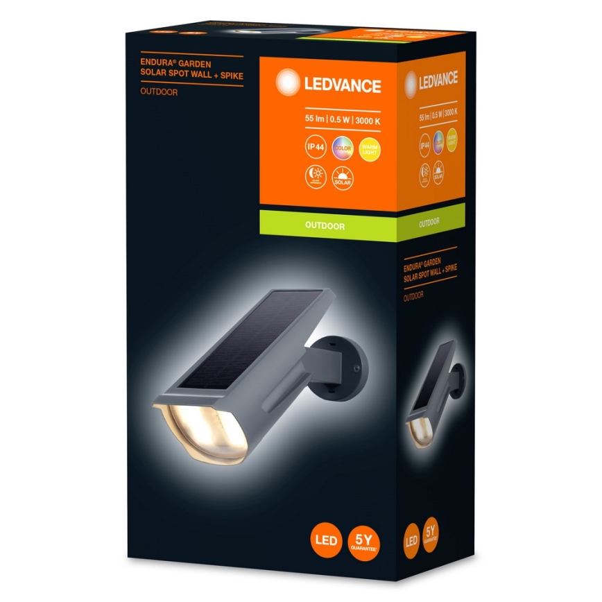 Ledvance - Ηλιακό φωτιστικό LED RGB ENDURA LED/0,5W/3,6V 1200 mAh IP44