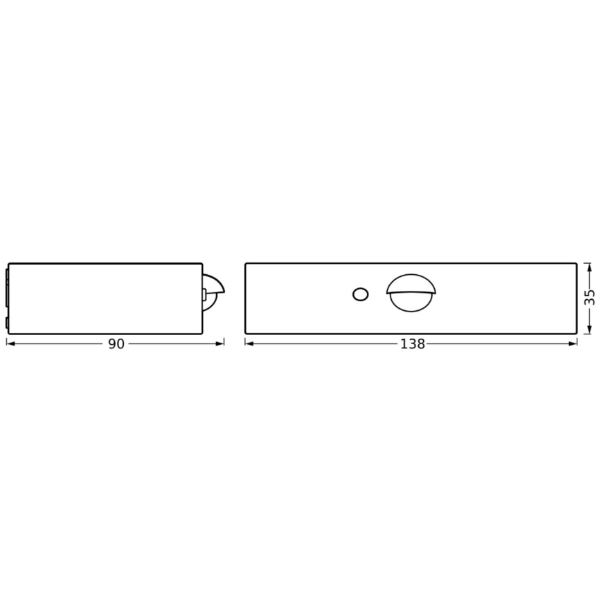 Ledvance - Ηλιακό φωτιστικό τοίχου LED με αισθητήρα ENDURA SOLAR LED/3W/4,2V IP65