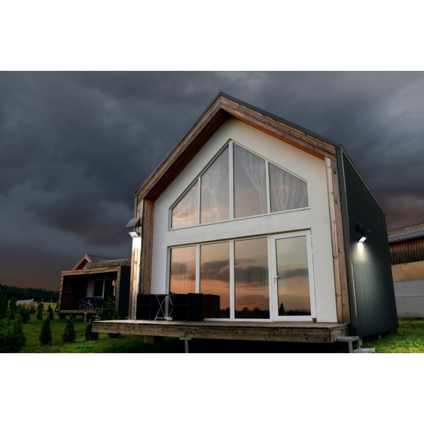 Ledvance - LED Dimming solar προβολέας με αισθητήρα FLOOD SPLIT LED/30W/6,4V IP65 + τηλεχειριστήριο