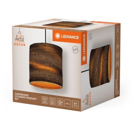 Ledvance - Κρεμαστό φωτιστικό οροφής DECOR CARDBOARD 1xE27/15W/230V διάμετρος 25 cm