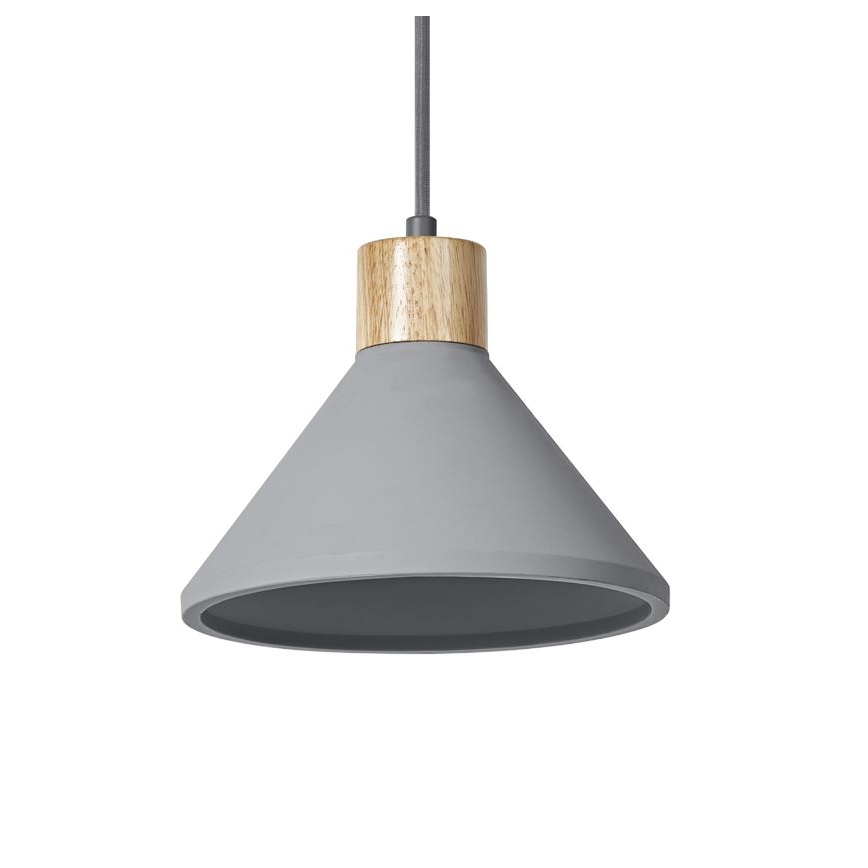 Ledvance - Κρεμαστό φωτιστικό οροφής DECOR CONCRETE 1xE27/15W/230V διάμετρος 22 cm τσιμέντο γκρι
