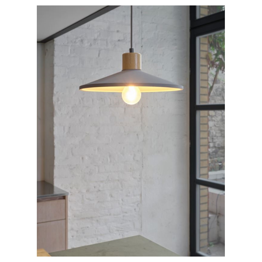 Ledvance - Κρεμαστό φωτιστικό οροφής DECOR CONCRETE 1xE27/15W/230V διάμετρος 32 cm τσιμέντο γκρι