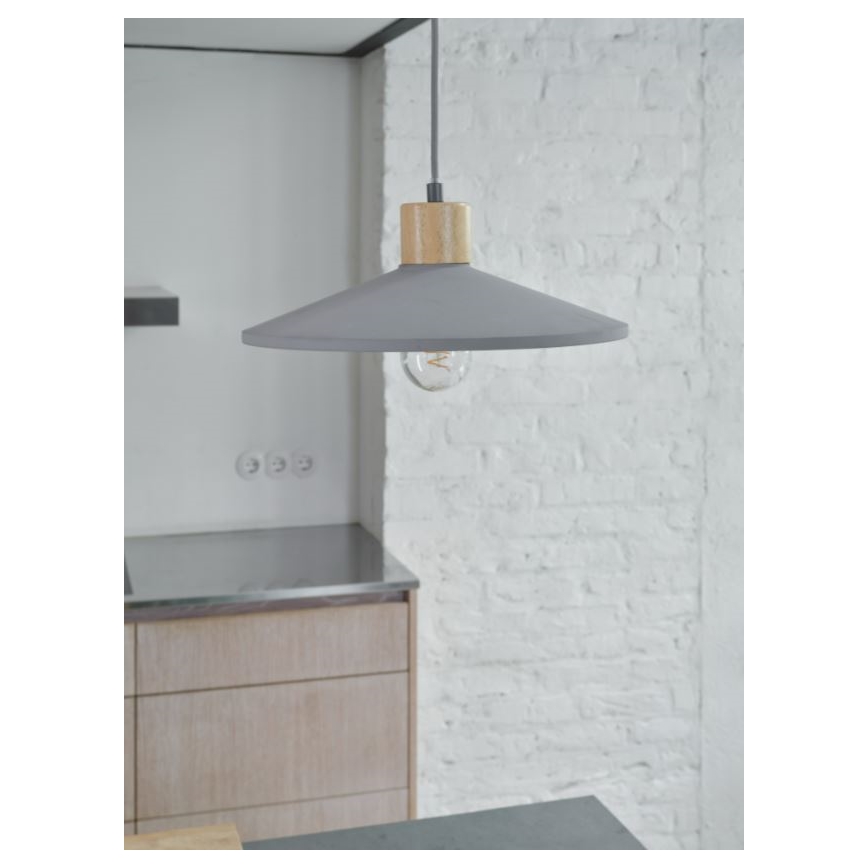 Ledvance - Κρεμαστό φωτιστικό οροφής DECOR CONCRETE 1xE27/15W/230V διάμετρος 32 cm τσιμέντο γκρι